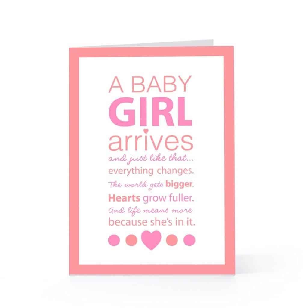 Baby Shower Quote for Girls 