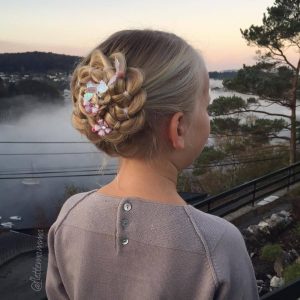 Decorated Four-Strand Braid Flower