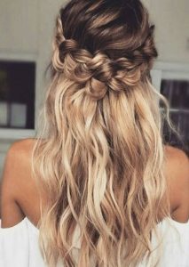 Loose Braid with Clips 